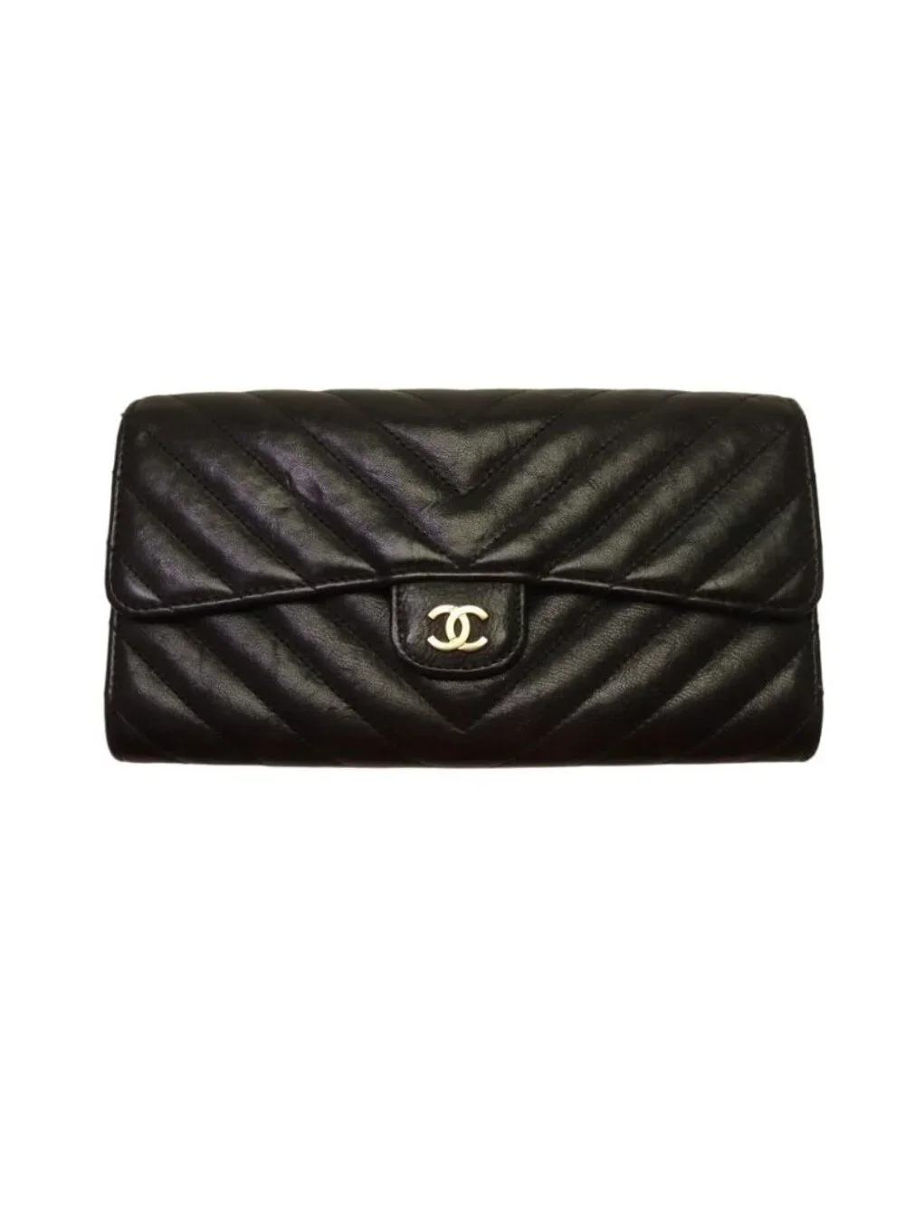 Chanel Stitch Lambskin Flap Wallet